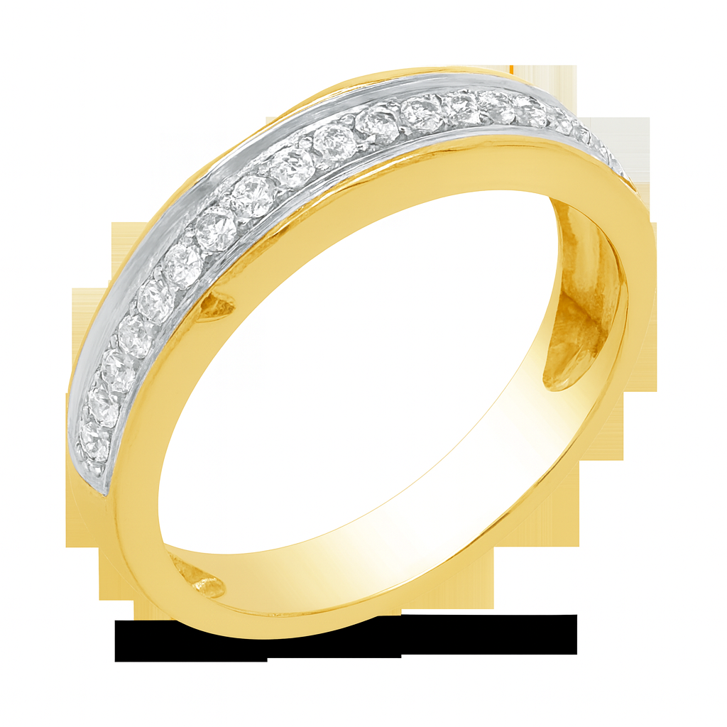 Diamond Ring .40 CTW Round Cut 10K Yellow Gold