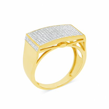 Diamond Ring .48 CTW Round Cut 10K Yellow Gold