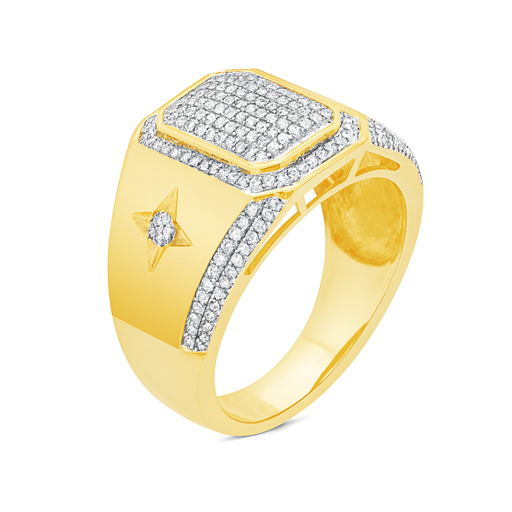 Diamond Ring .49 CTW Round Cut 10K Yellow Gold
