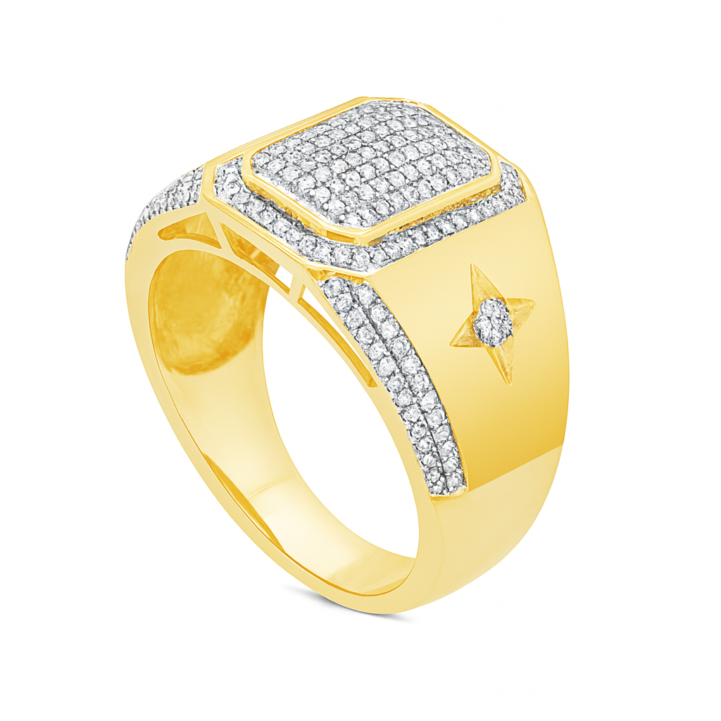 Diamond Ring .49 CTW Round Cut 10K Yellow Gold