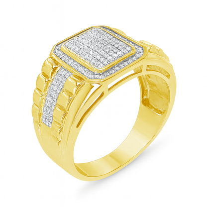 Diamond Ring .50 CTW Round Cut 10K Yellow Gold