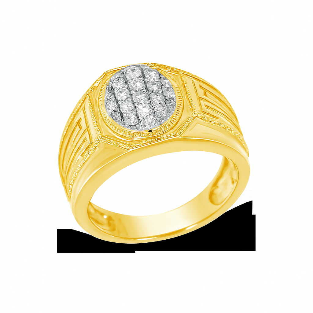 Diamond Ring .53 CTW Round Cut 10K Yellow Gold