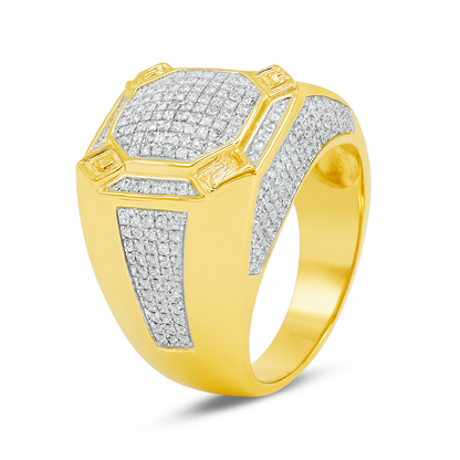 Diamond Ring .55 CTW Round Cut 10K Yellow Gold