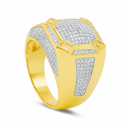 Diamond Ring .55 CTW Round Cut 10K Yellow Gold
