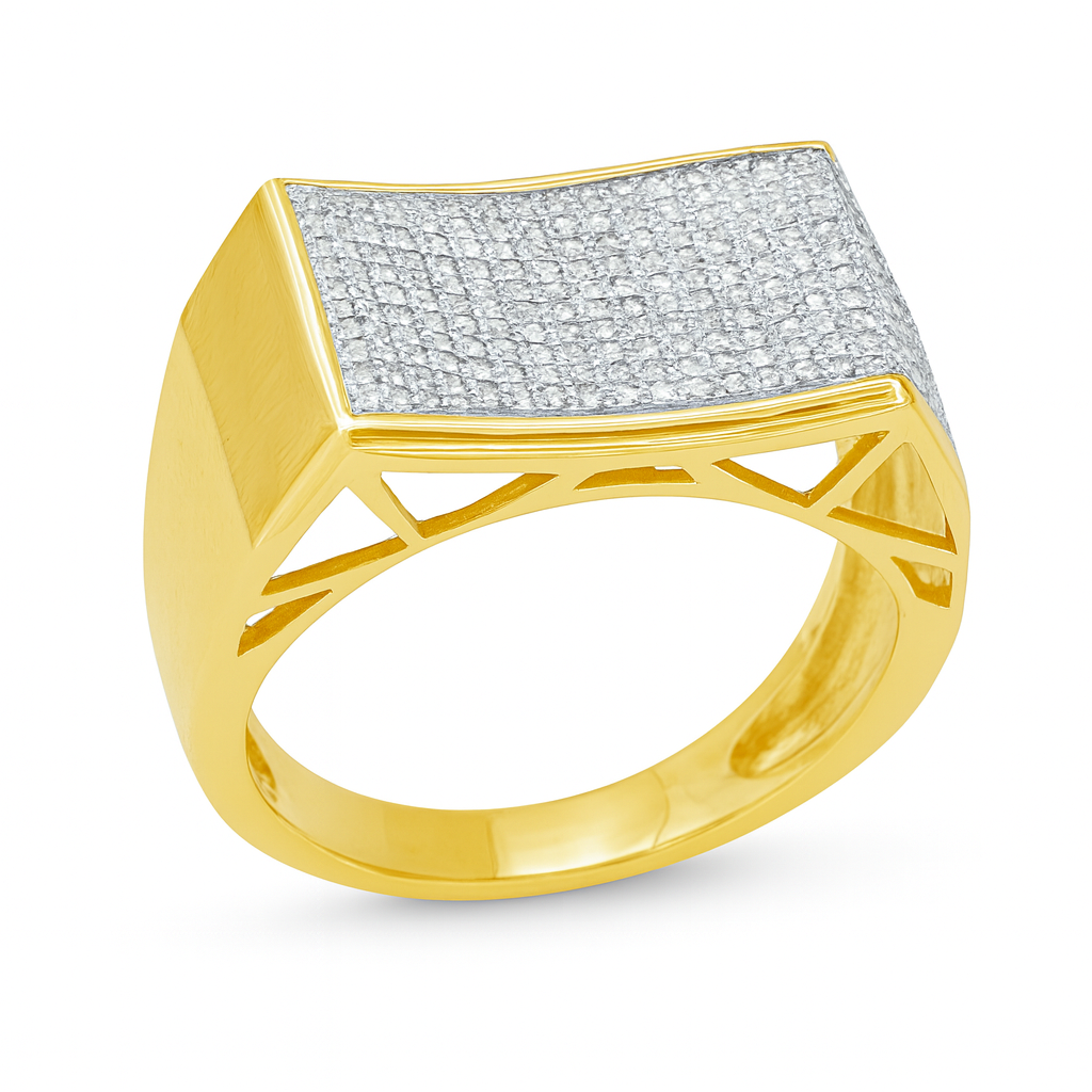 Diamond Ring .61 CTW Round Cut 10K Yellow Gold