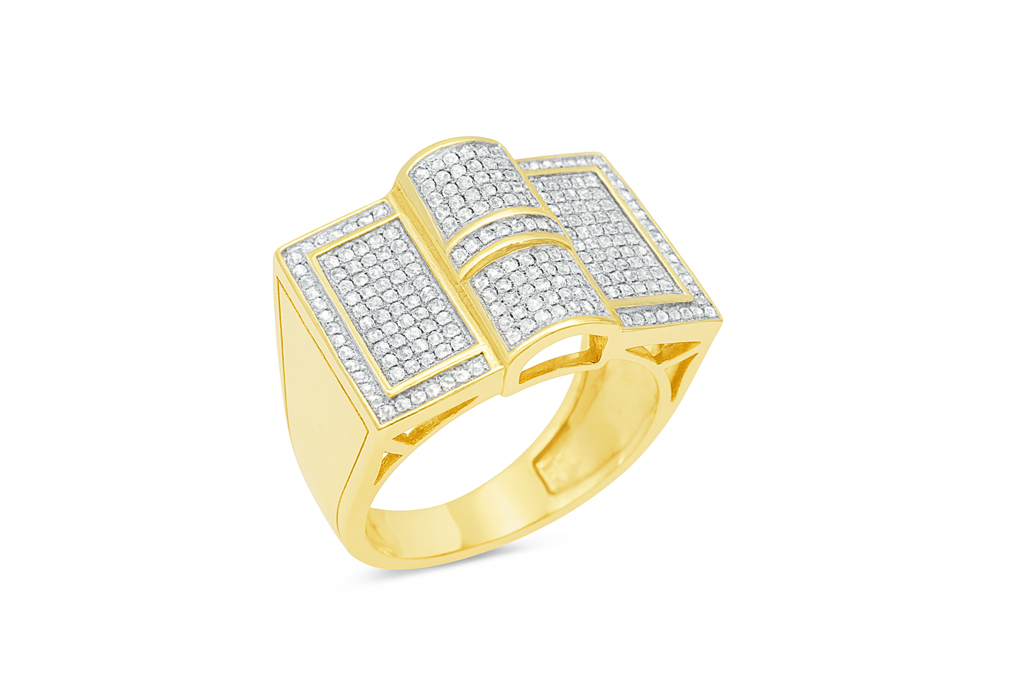 Diamond Ring .65 CTW Round Cut 10K Yellow Gold
