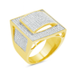 Diamond Ring 1.43 CTW Round Cut 10K Yellow Gold