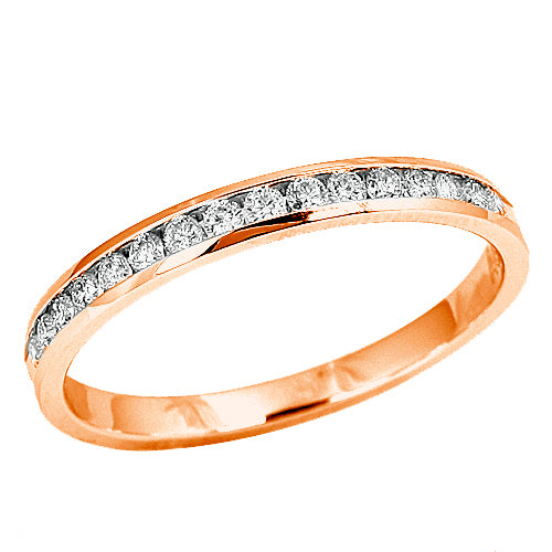Channeling Machine Stone 14KR 0.30CTW 16-STONE CHANNEL MACHINE SET BAND – Exotic Diamonds