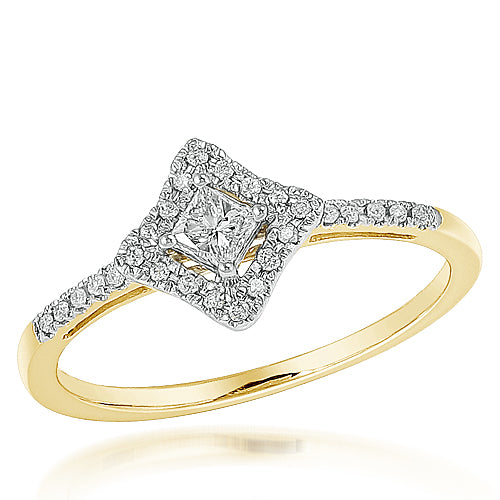 10KY 0.23CTW DIAMOND PROMISE RING