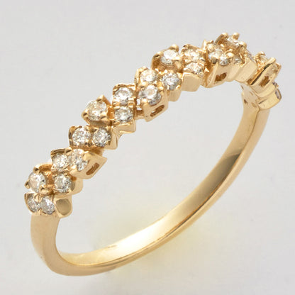 14KY 0.35CTW DIAMOND FANCY BAND