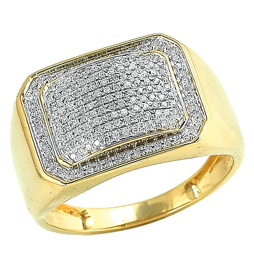10KY 0.50CTW DIAMOND MENS RING