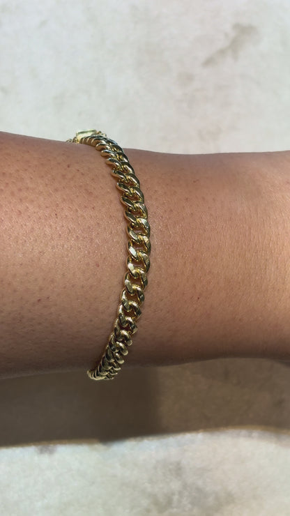 SEMI SOLID MIAMI CUBAN BRACELET  ED000610