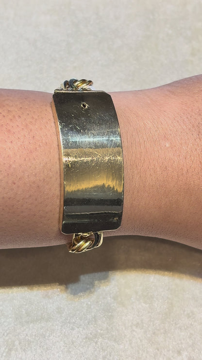 CHINO BRACELET WITH TIGHT LINK AND PLAIN PLATE ED0005760