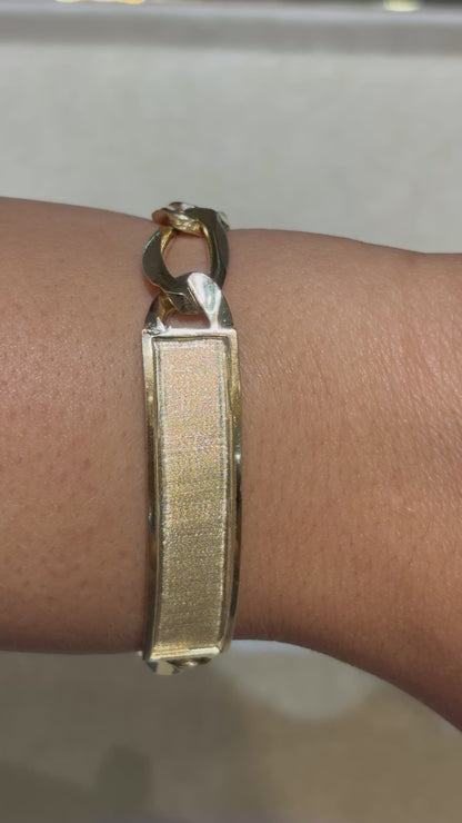 FIGARO BRACELET WITH PLAIN PLATE ED03280