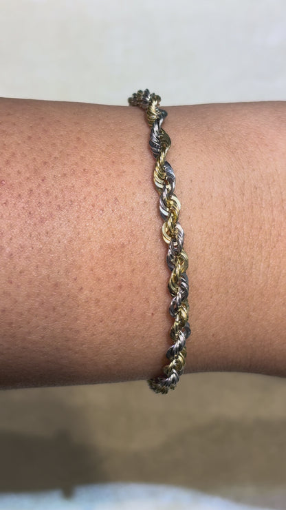 HOLLOW MILANO ROPE BRACELET ED00210