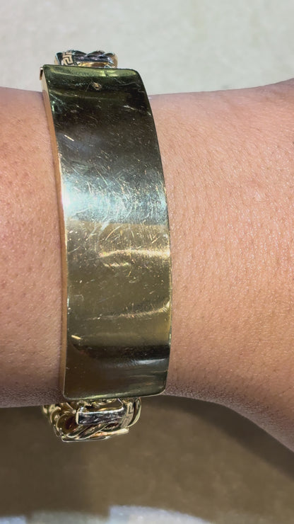 CHINO BRACELET WITH PLAIN PLATE (T-BAR) ED005820