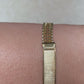 DOUBLE STRAND DIAMOND CUT CUBAN BRACELET WITH PLATE ED00011