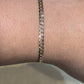 SOLID CUBAN BRACELET WITH RHODIUM DIAMOND CUTS ED00230