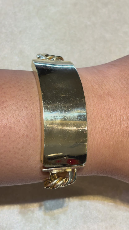 CHINO BRACELET WITH PLAIN PLATE ED006510