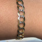 SOLID CUBAN BRACELET WITH RHODIUM DIAMOND CUTS ED001220