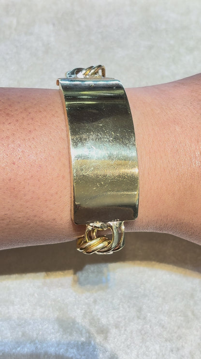 CHINO BRACELET WITH PLAIN PLATE ED007570