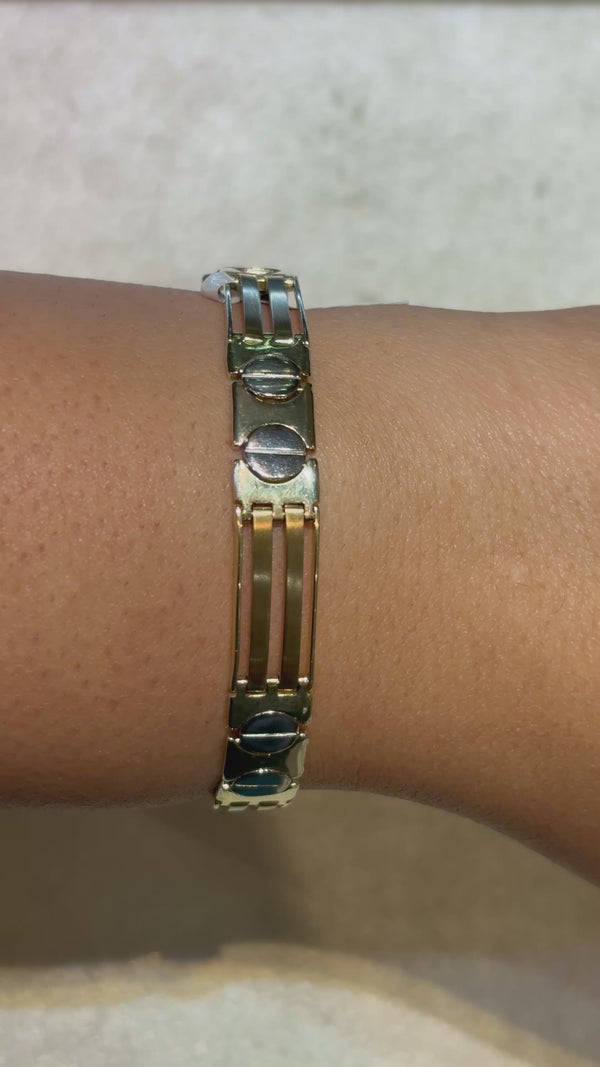 CUSTOM MADE BRACELET   (BOLTLIKE LINKS) ED02050