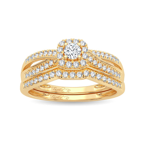 14K 0.33ct Diamond Bridal Ring