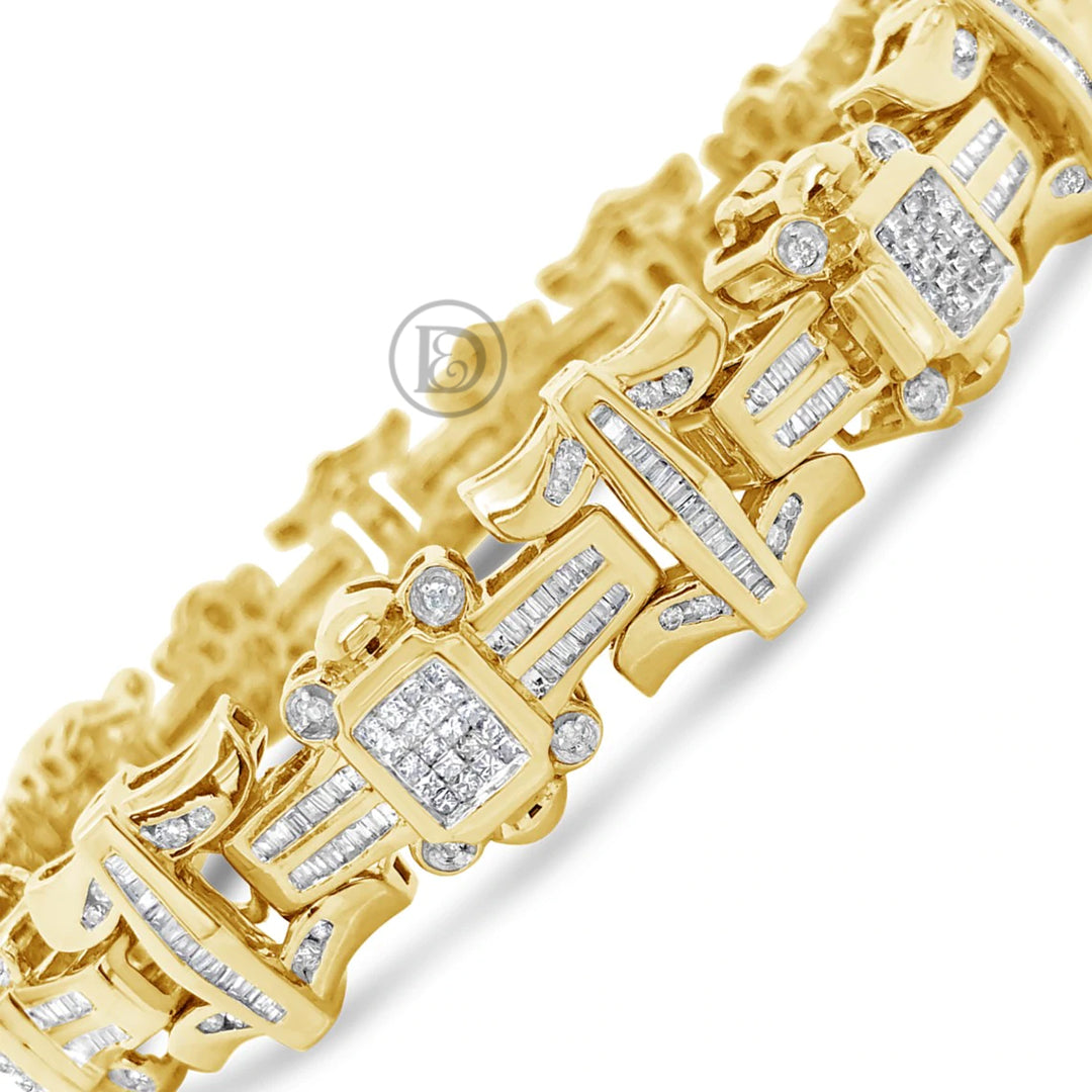 3.5 MM Lab Grown Diamond Round Tennis Bracelet 14k Gold Custom Hip Hop  Jewelry Charm Bracelets For Men & Women - Ajretail Your One-Stop  Destination for Lab Grown Diamonds, Gemstones, and Jewelry