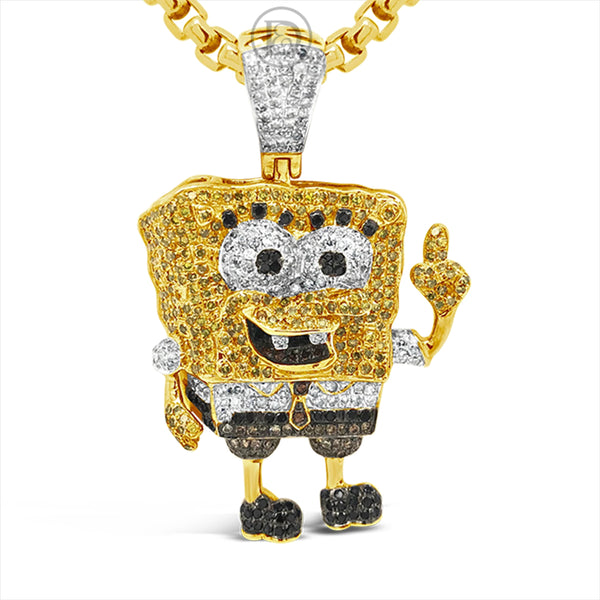 Diamond Pendant 1 CTW Round Cut 10K Yellow Gold