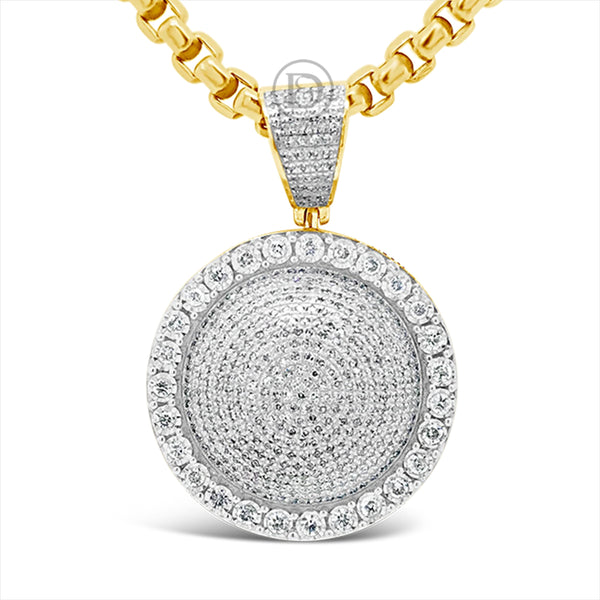 Diamond Pendant 1 CTW Round Cut 10K Yellow Gold