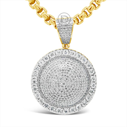 Diamond Pendant 1 CTW Round Cut 10K Yellow Gold