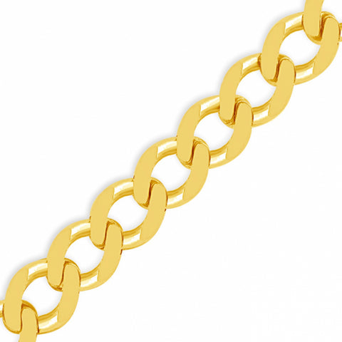 10K Yellow Gold Solid  Cuban Link Chain
