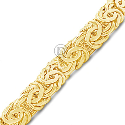 10K Gold Flat Byzantine Bracelet