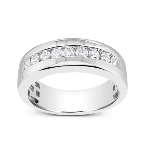 Diamond Ring .55 CTW Round Cut 10K White Gold