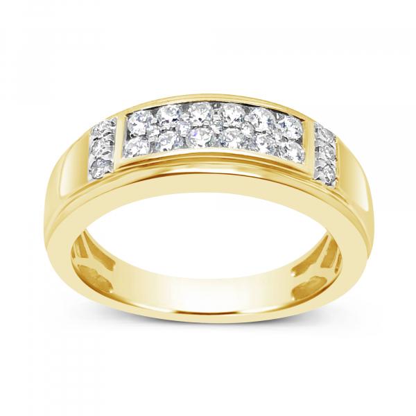 Diamond Ring .52 CTW Round Cut 10K Yellow Gold