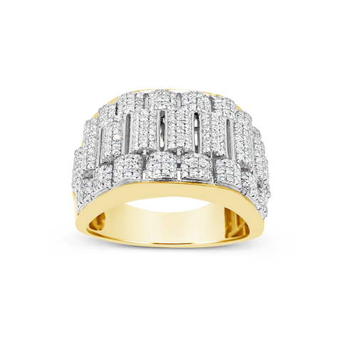 Diamond Ring .78 CTW Round Cut 10K Yellow Gold