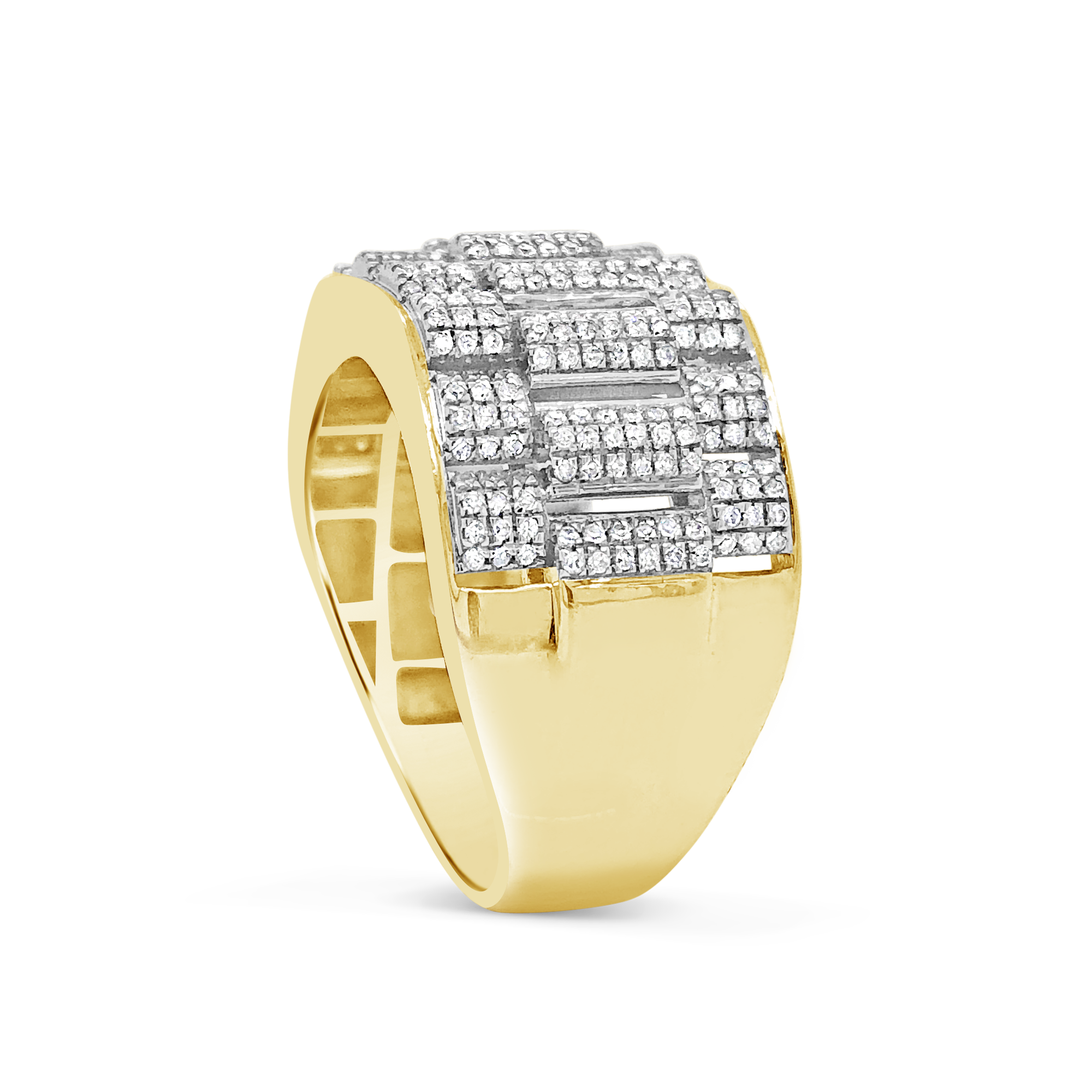 Diamond Ring .78 CTW Round Cut 10K Yellow Gold