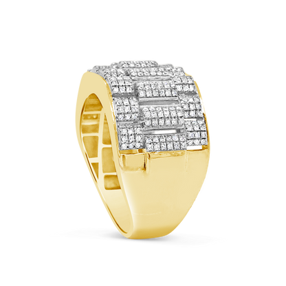 Diamond Ring .78 CTW Round Cut 10K Yellow Gold