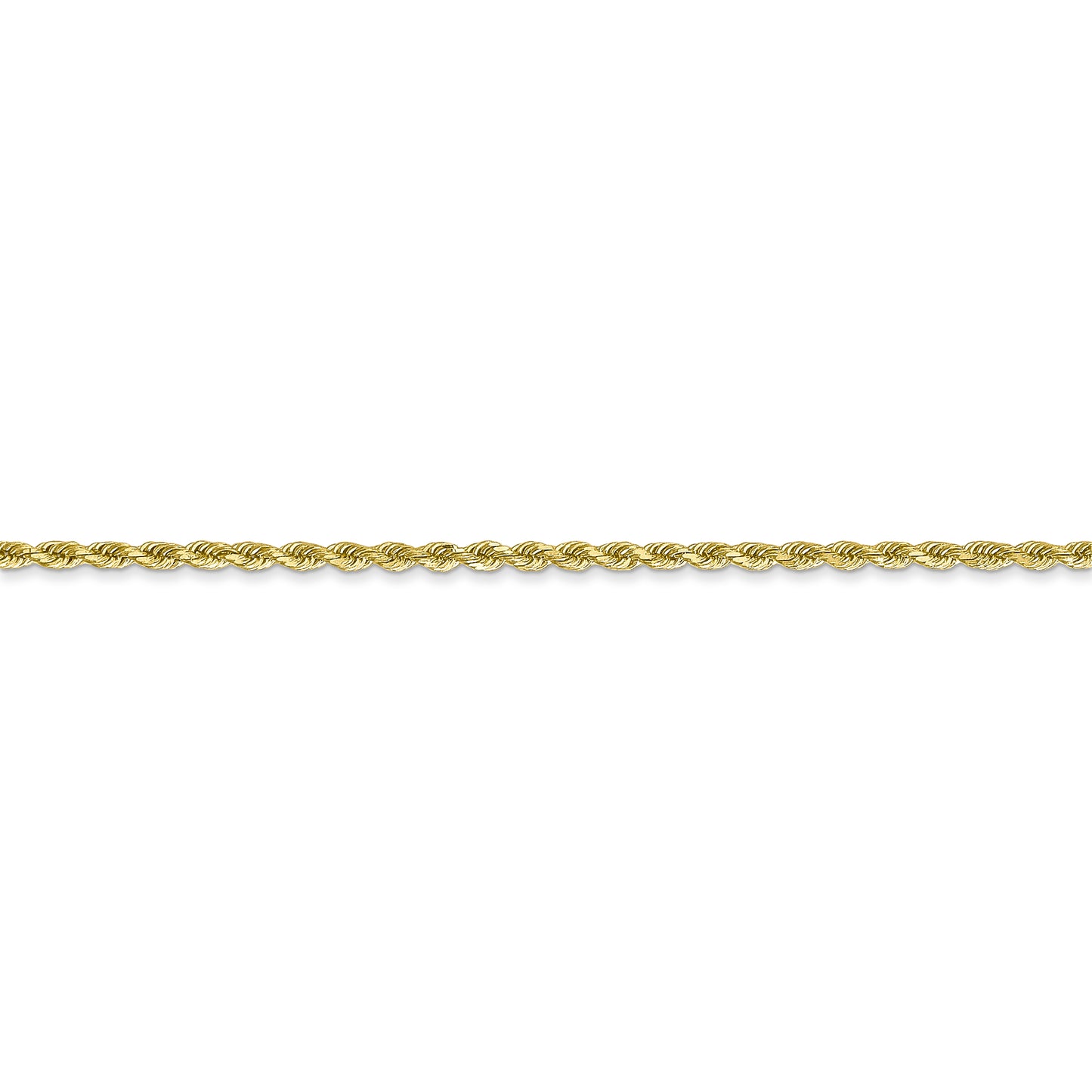 10k 1.75mm Diamond-cut Rope Chain