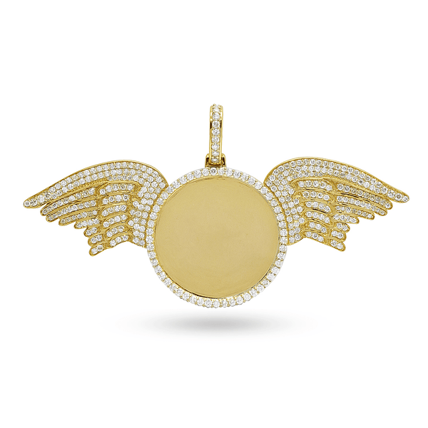 10K Yellow Gold Memory Pendant with 4.00CT Diamonds