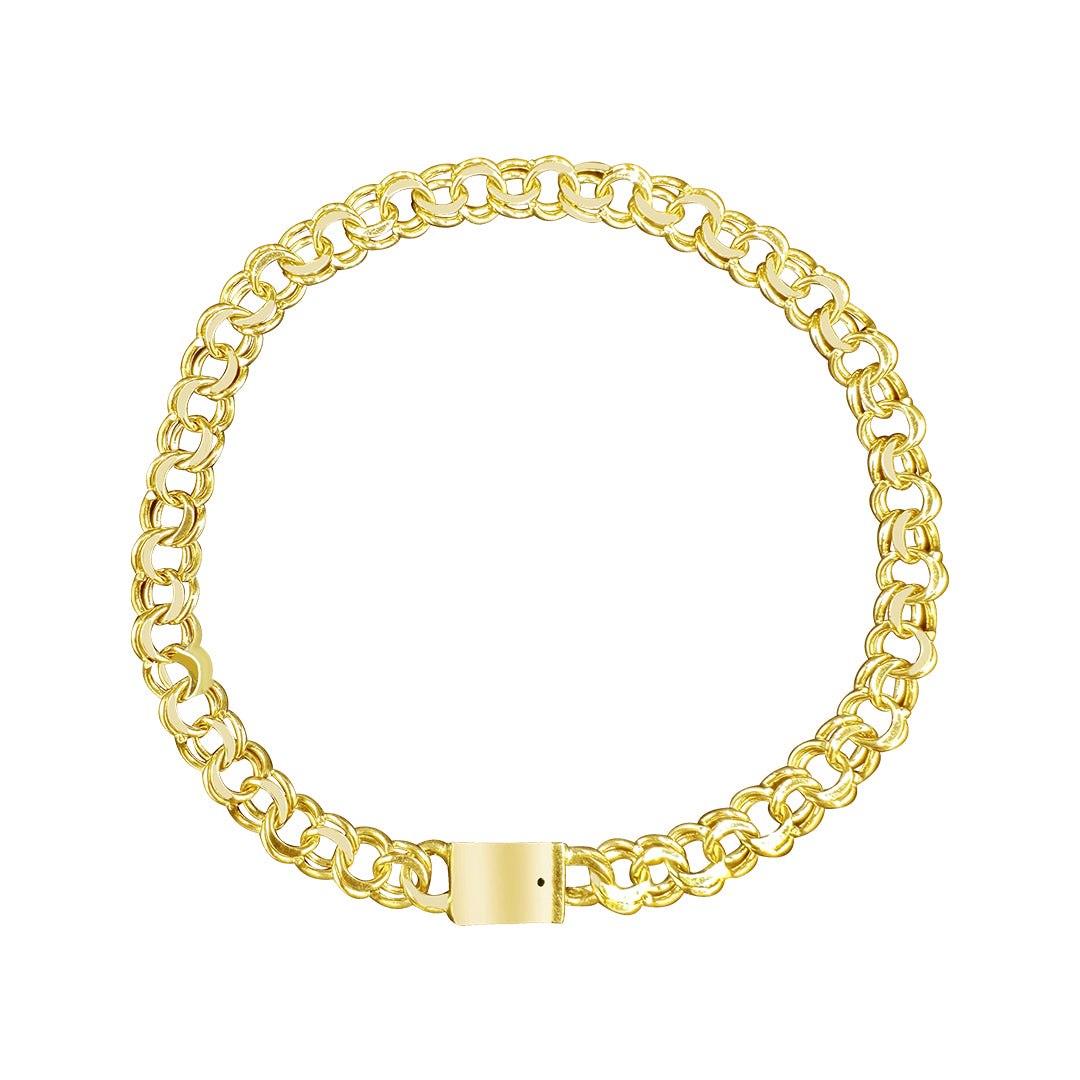 10K Yellow Gold Chino Link Bracelet