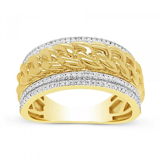Diamond Ring .28 CTW Round Cut 10K Yellow Gold