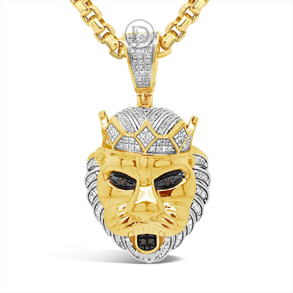 Diamond Pendant .55 CTW Round Cut 10K Yellow Gold