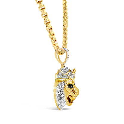 Diamond Pendant .55 CTW Round Cut 10K Yellow Gold