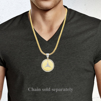 Diamond Pendant .65 CTW Round Cut 10K Yellow Gold