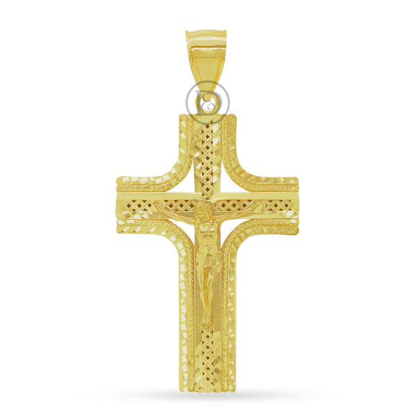 10k yellow gold cross pendant