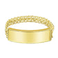 10K Yellow Gold Chino Link ID bracelet
