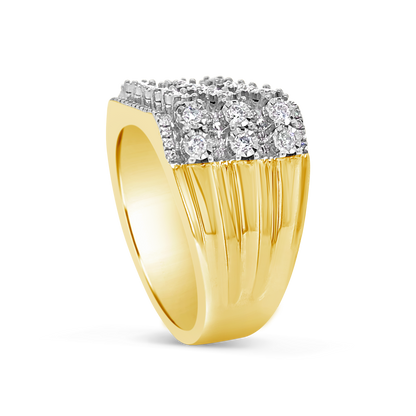 Diamond Ring 1 CTW Round Cut 10K Yellow Gold