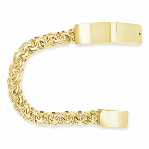 10k Yellow Gold Chino Link ID Bracelet