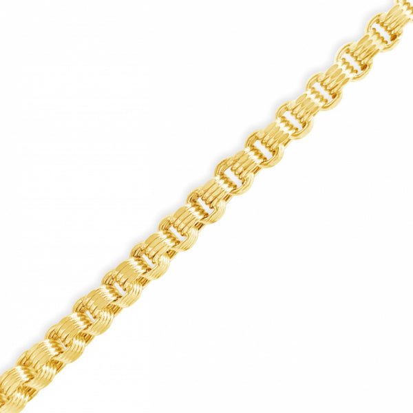 Royal Chain 14K Gold 7.2mm Byzantine Necklace SLB201-18 | John Herold  Jewelers | Randolph, NJ